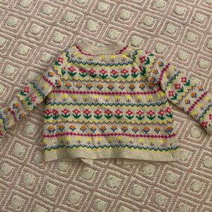 Baby Boden - Flower Cardigan